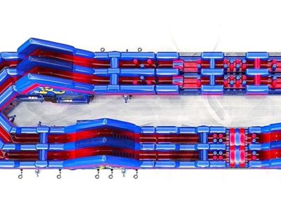 Gigantyczny Dmuchany Tor Przeszkód